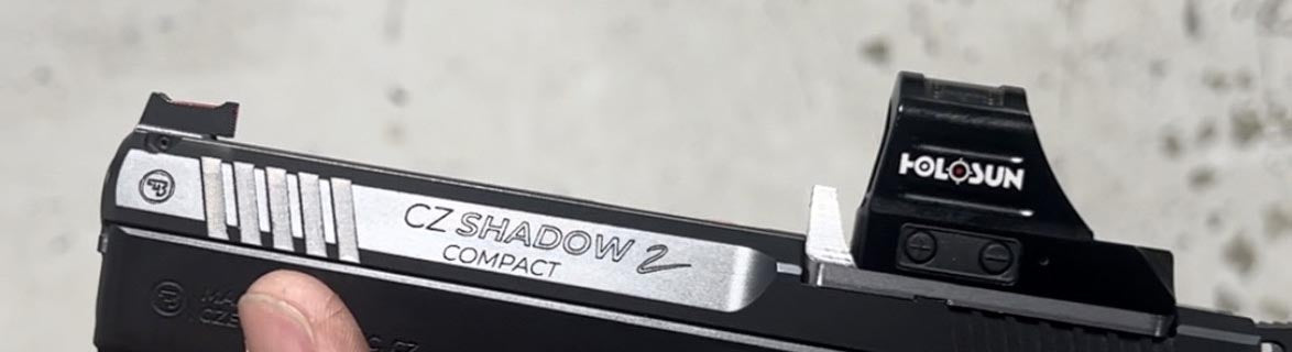CZ Shadow 2 Optics Ready plate with forward sights | Trijicon RMR footprint Impact Machine