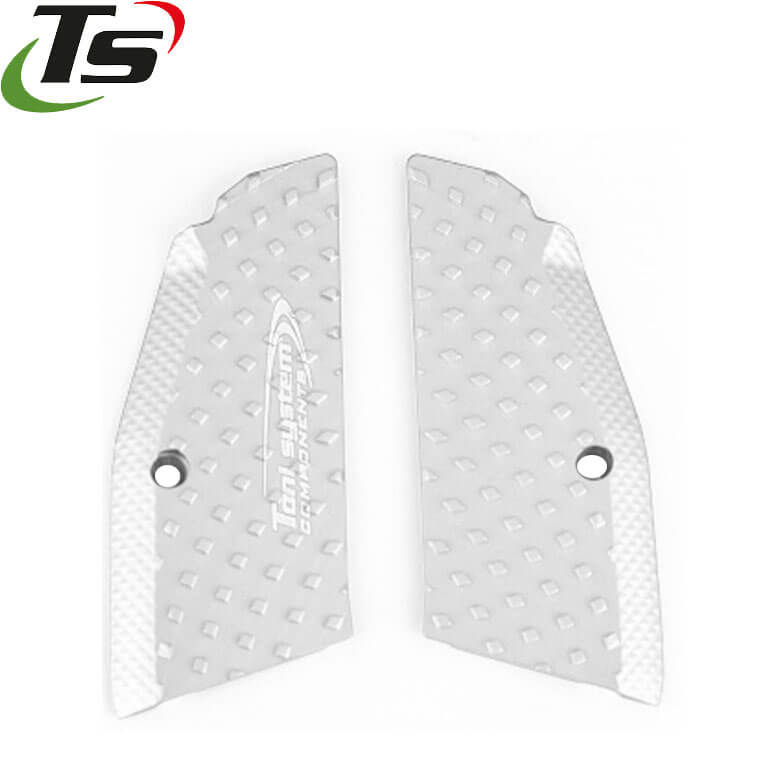 Plaquettes de crosse courtes en aluminium Vibram pour CZ 75B & SP-01, CZ TS 2, CZ Shadow 2