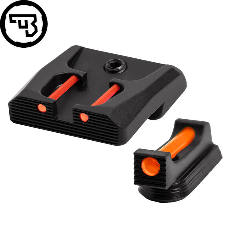 CZ P-07, CZ P-09 jeu d'organes de visée fixes avec fibres optiques | type B