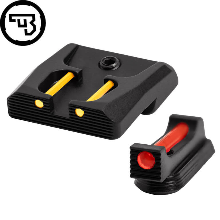 CZ P-07, CZ P-09 jeu d'organes de visée fixes avec fibres optiques | type B