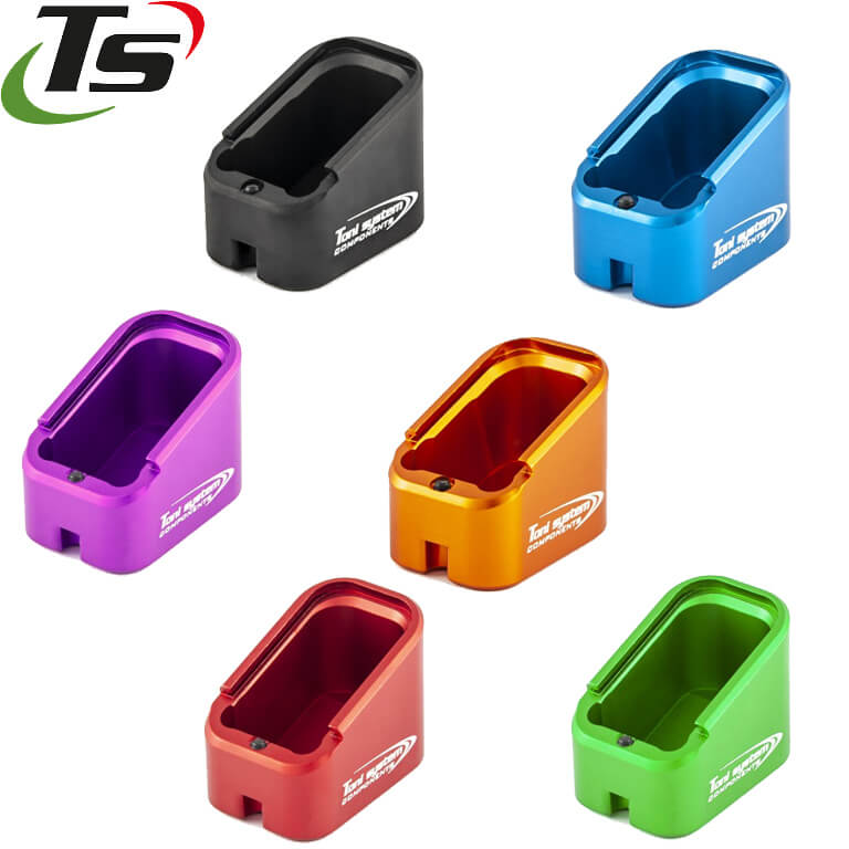 CZ Shadow 2, CZ 75B, CZ P-01, CZ 75 SP-01 talon de chargeur alu TS | +4 coups