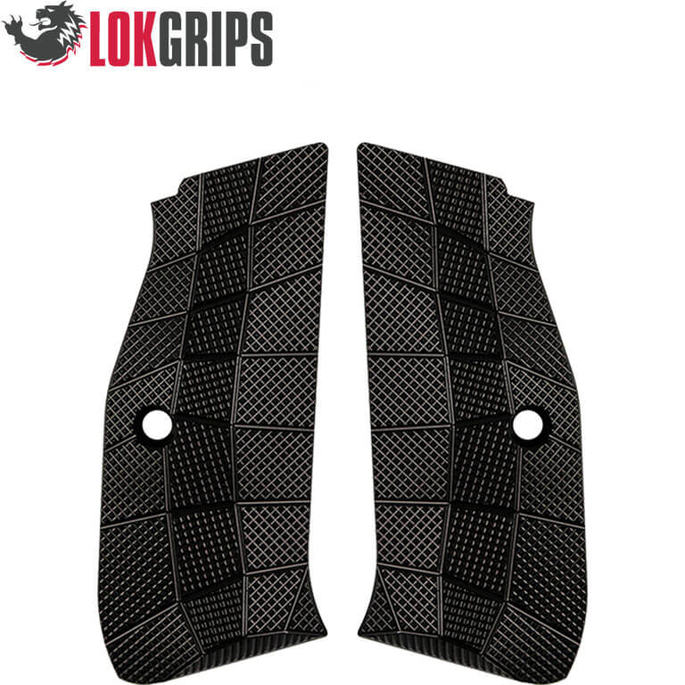 CZ Shadow 2 Compact plaquettes de poignée alu Gridlok