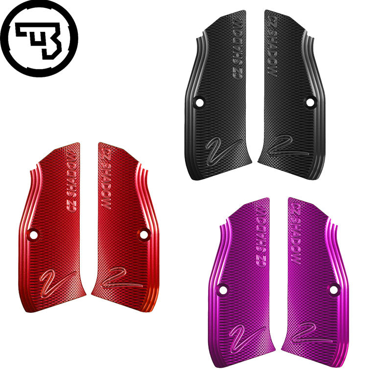 CZ Shadow 2, CZ TS 2, CZ 75B & SP-01 plaquettes de poignée CZ alu
