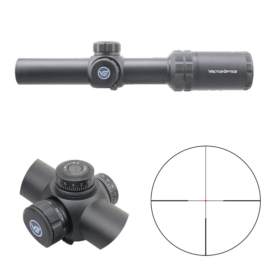 Vector Optics Grizzly 1-4x24 Lunette de chasse