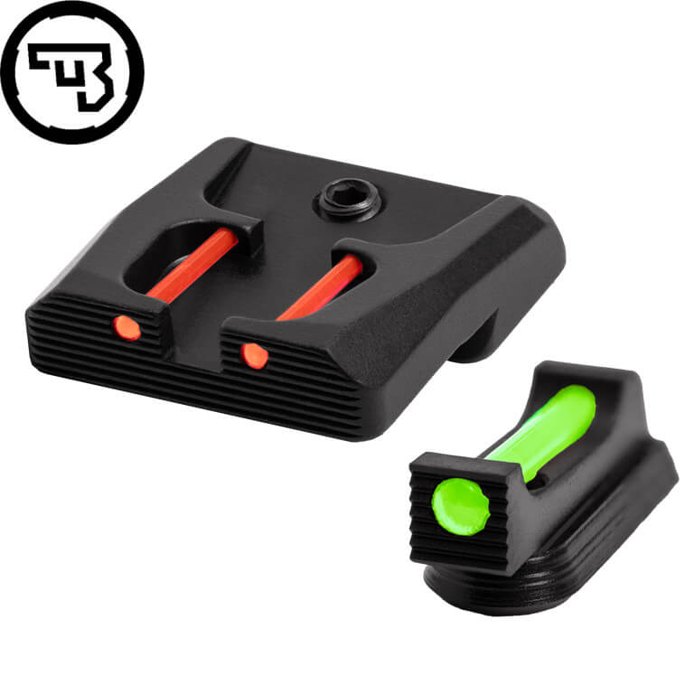 CZ P-07, CZ P-09 jeu d'organes de visée fixes avec fibres optiques | type B