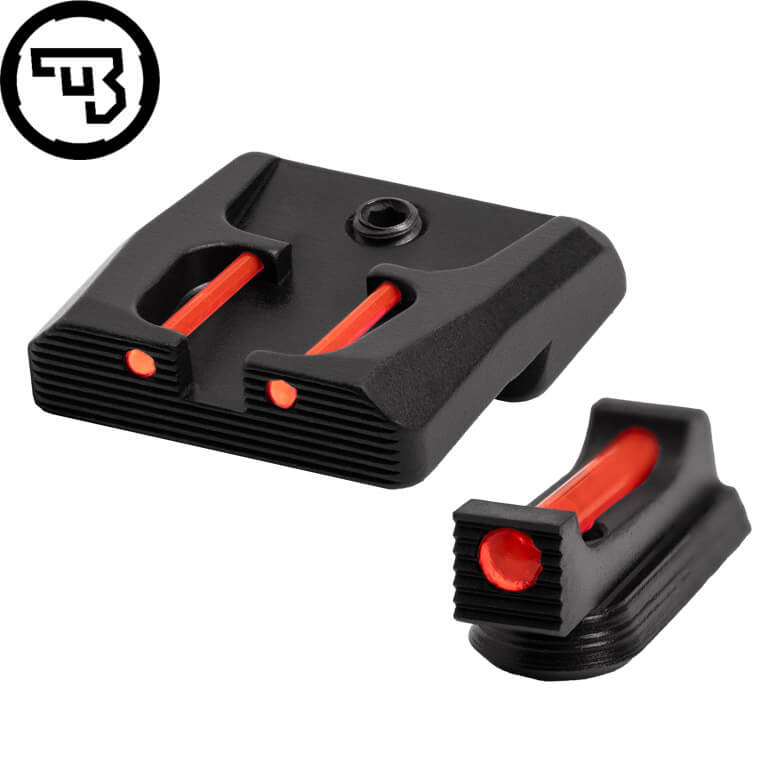 CZ P-07, CZ P-09 jeu d'organes de visée fixes avec fibres optiques | type B