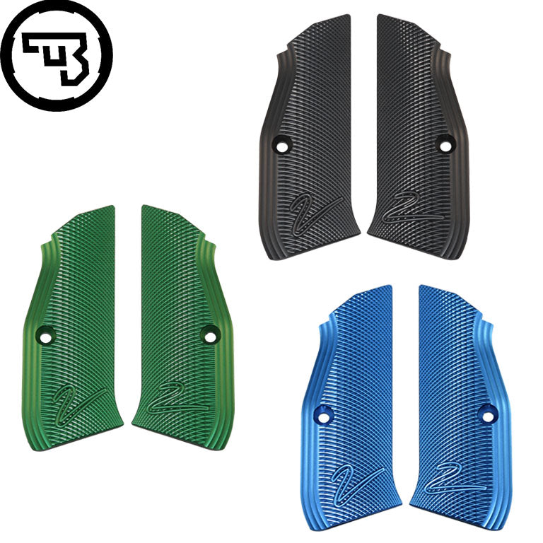 Plaquettes de crosse CZ TS 2, CZ Shadow 2, CZ 75B & SP-01 alu CZ