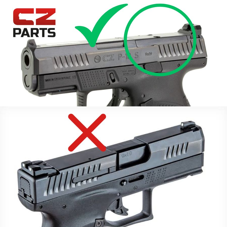 CZ P-10 plaque adaptatrice OR | empreinte Docter