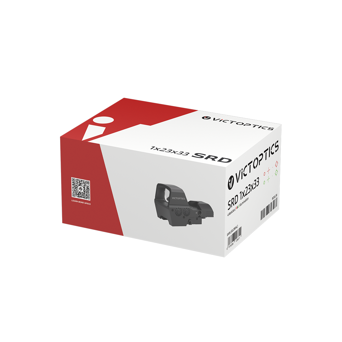 VictOptics SRD 1x23x33 viseur point rouge à quatre réticules