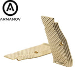 CZ 75B & SP-01, CZ TS 2, CZ Shadow 2 plaquettes de poignée courtes en laiton ergo Armanov