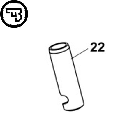 CZ P-01, CZ 75 Compact bouchon de ressort principal [without lanyard loop] | pièce n°22