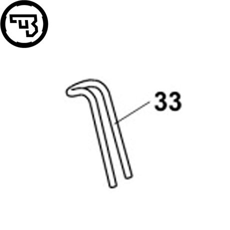 CZ Shadow 2, CZ 75B, CZ 75 SP-01 Shadow ressort de retenue de chargeur | pièce n°33