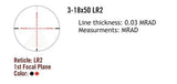 Sightmark Presidio 3-18x50 LR2 FFP lunette de visée