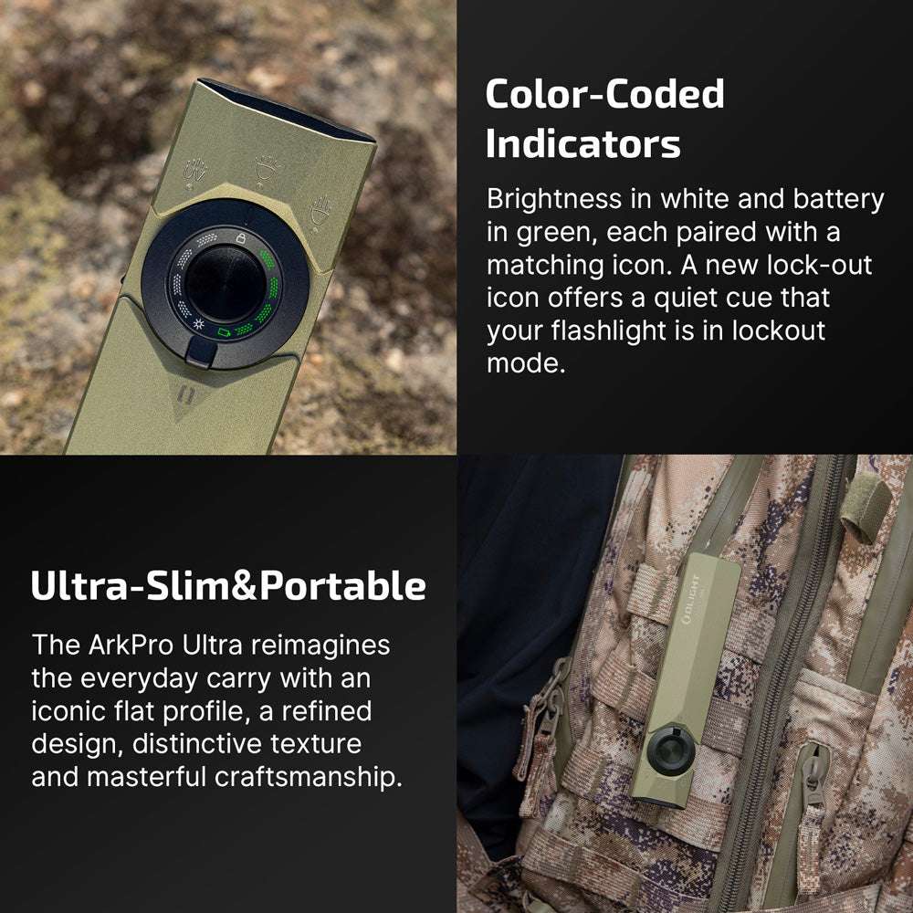 Olight ArkPro Ultra | lampe EDC plate 4-en-1 | 1.700 lm