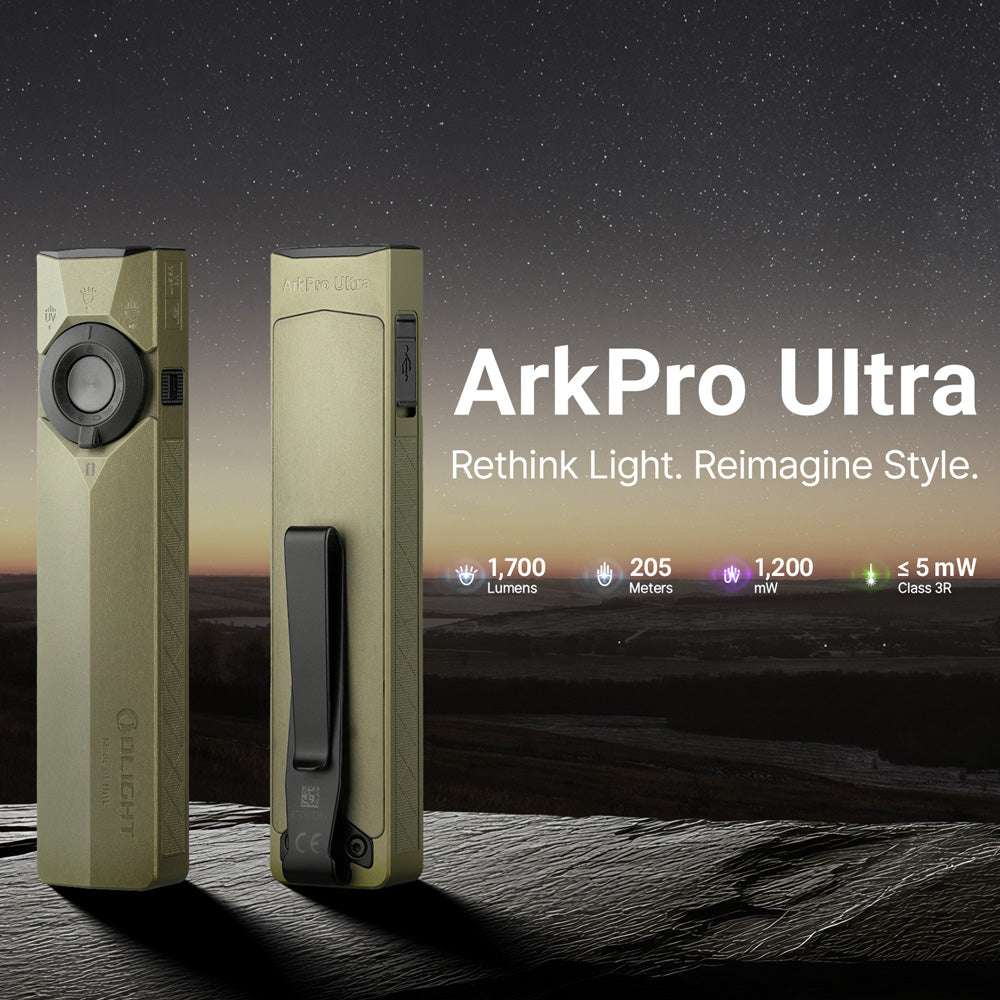 Olight ArkPro Ultra | lampe EDC plate 4-en-1 | 1.700 lm