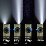 Olight ArkPro Ultra | lampe EDC plate 4-en-1 | 1.700 lm