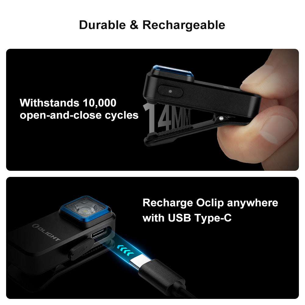 Olight Oclip | lampe à clip EDC rechargeable | 300 lm