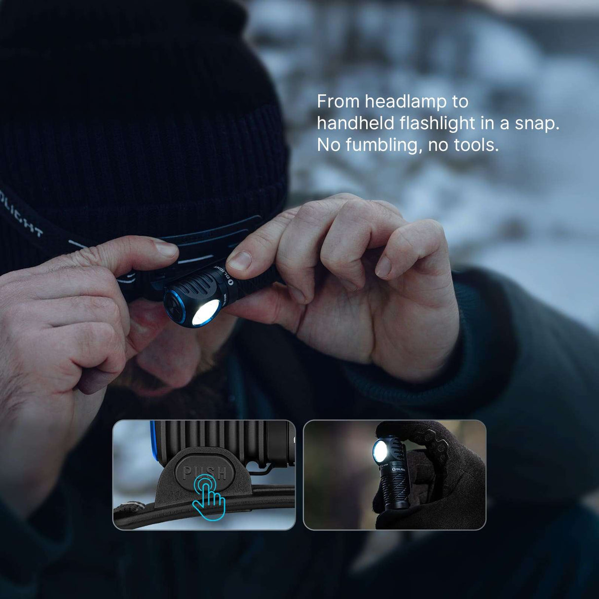 Olight Perun 3 Mini | lampe frontale rechargeable | 1.250 lm