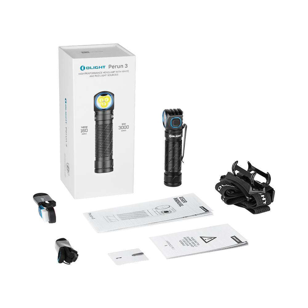 Olight Perun 3 | lampe frontale rechargeable | 3.000 lm
